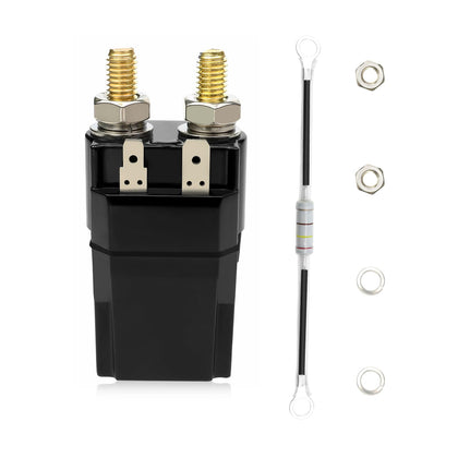 Neivilu 48V solenoid for Club Car DS front view showing compact body and terminals