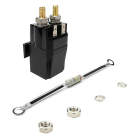 Neivilu 48V solenoid for Club Car DS side view highlighting connector area