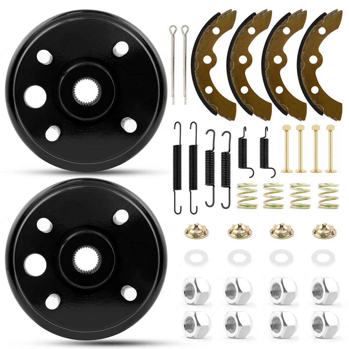 Neivilu EZGO TXT PDS brake shoes pack side view