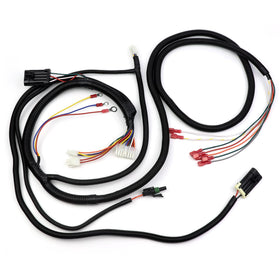 Close-up of EZGO harness connectors for secure, repeatable mating.