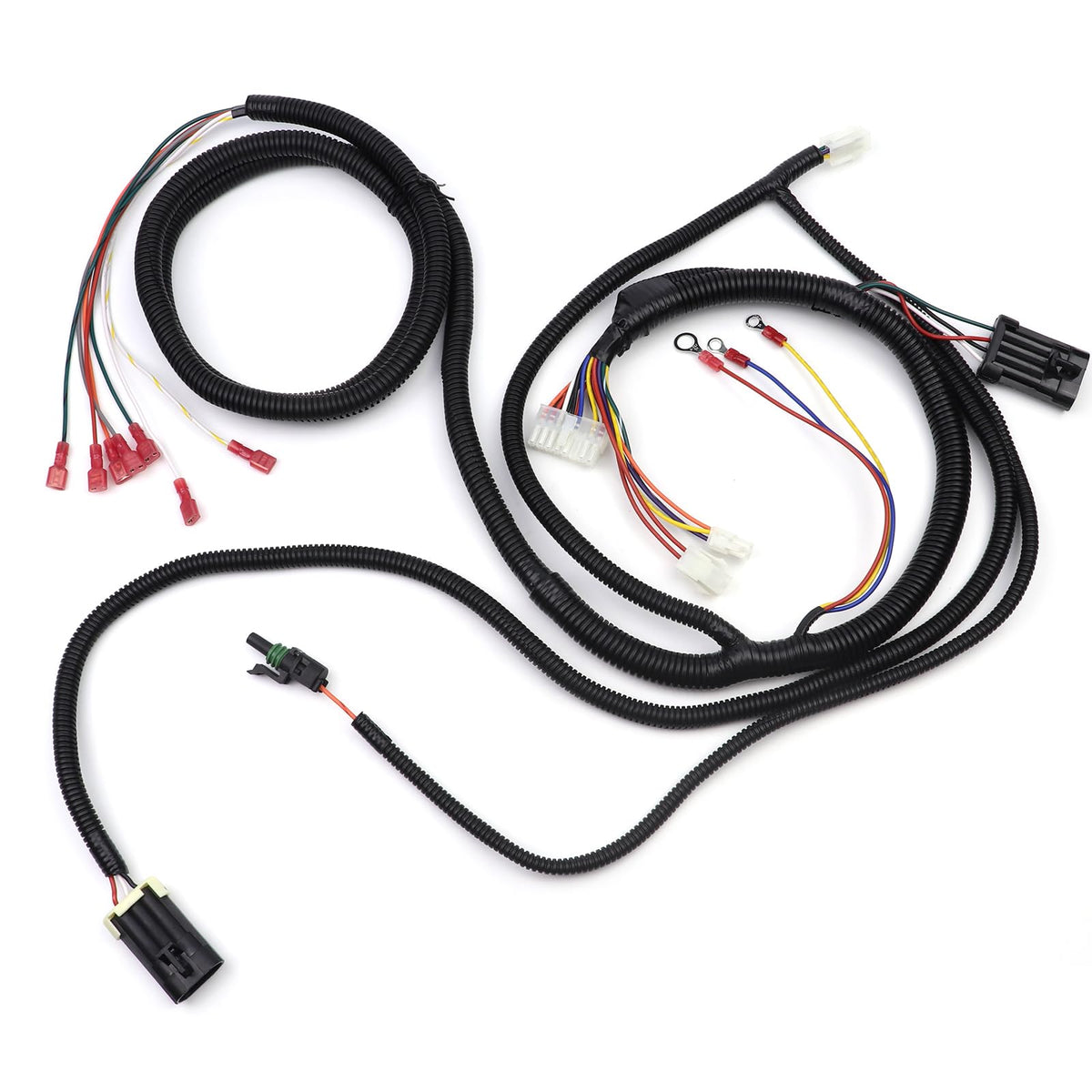 Durable wiring and shielded cables designed to withstand golf cart use.