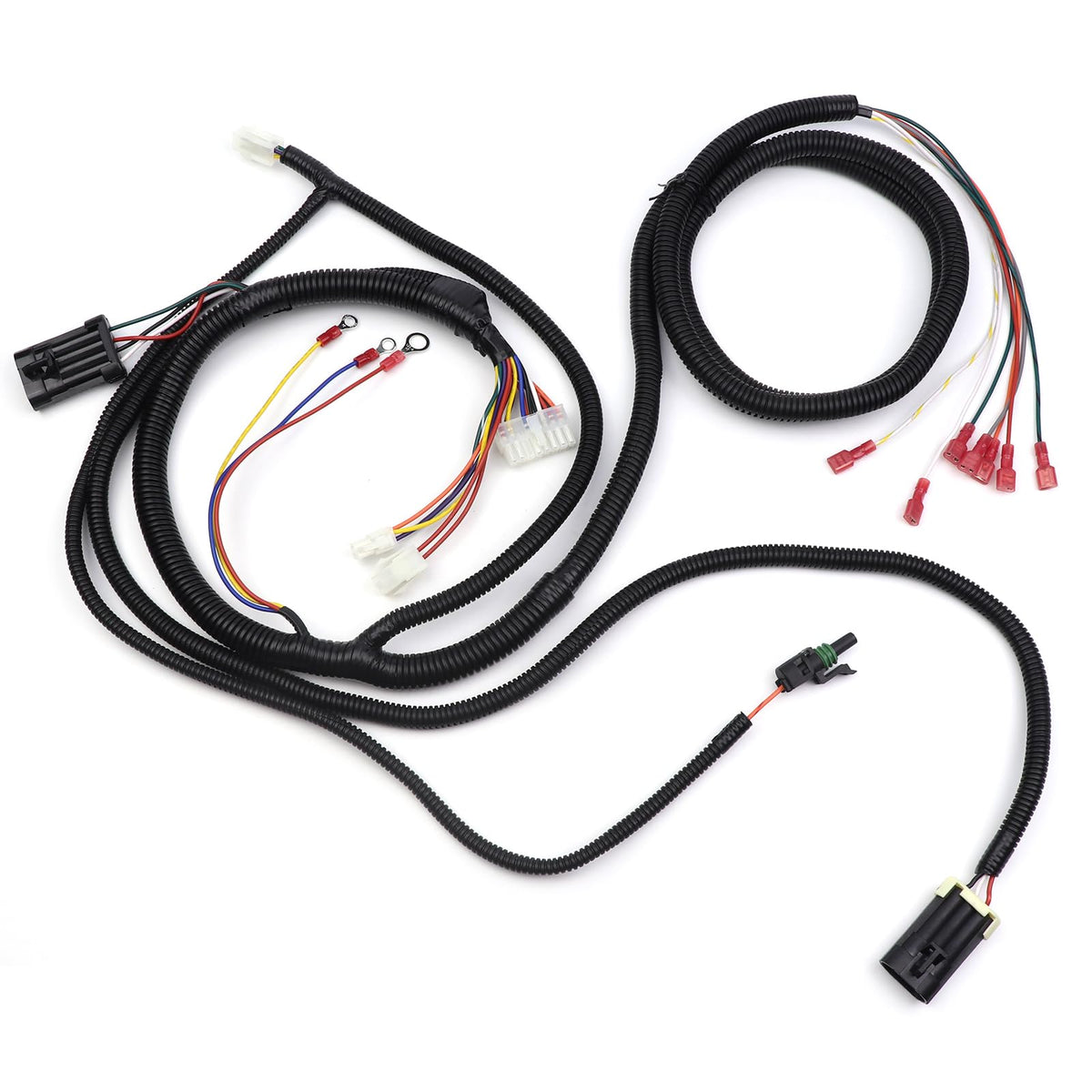 Neivilu main wire harness for EZGO TXT48 front view, ensuring reliable electrical compatibility.