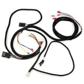 Neivilu harness rear view with connectors aligned for fast installation.