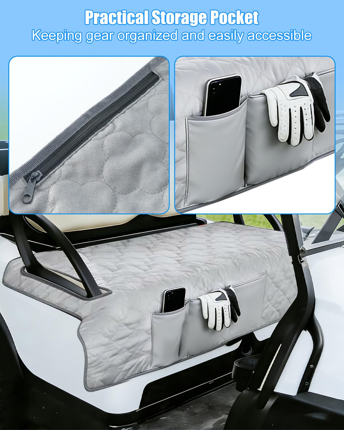 NEQXFQ 52x32 inch thermal coverage in side view on cart