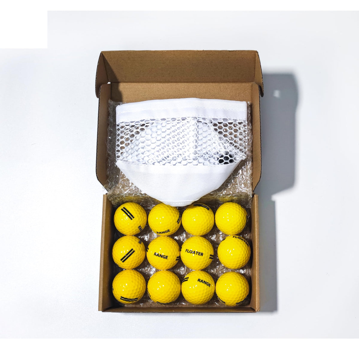 Nerpinper Surlyn-covered golf balls with realistic feel in water