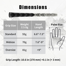 NERSWO durable cotton-rubber blend grip for long-term daily use