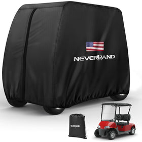 Neverland golf cart cover 112inch protects four-seat cart from rain and sun