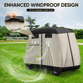 Neverland 4 passenger cover rear zip access for easy gear retrieval