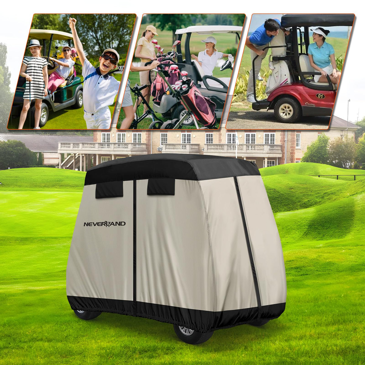 Neverland 4 passenger stain-resistant design keeps exterior cleaner longer