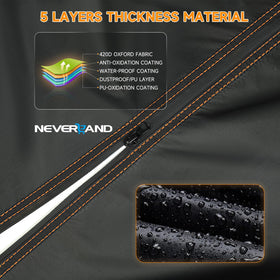 NeverLAND 420D material provides durable waterproof protection