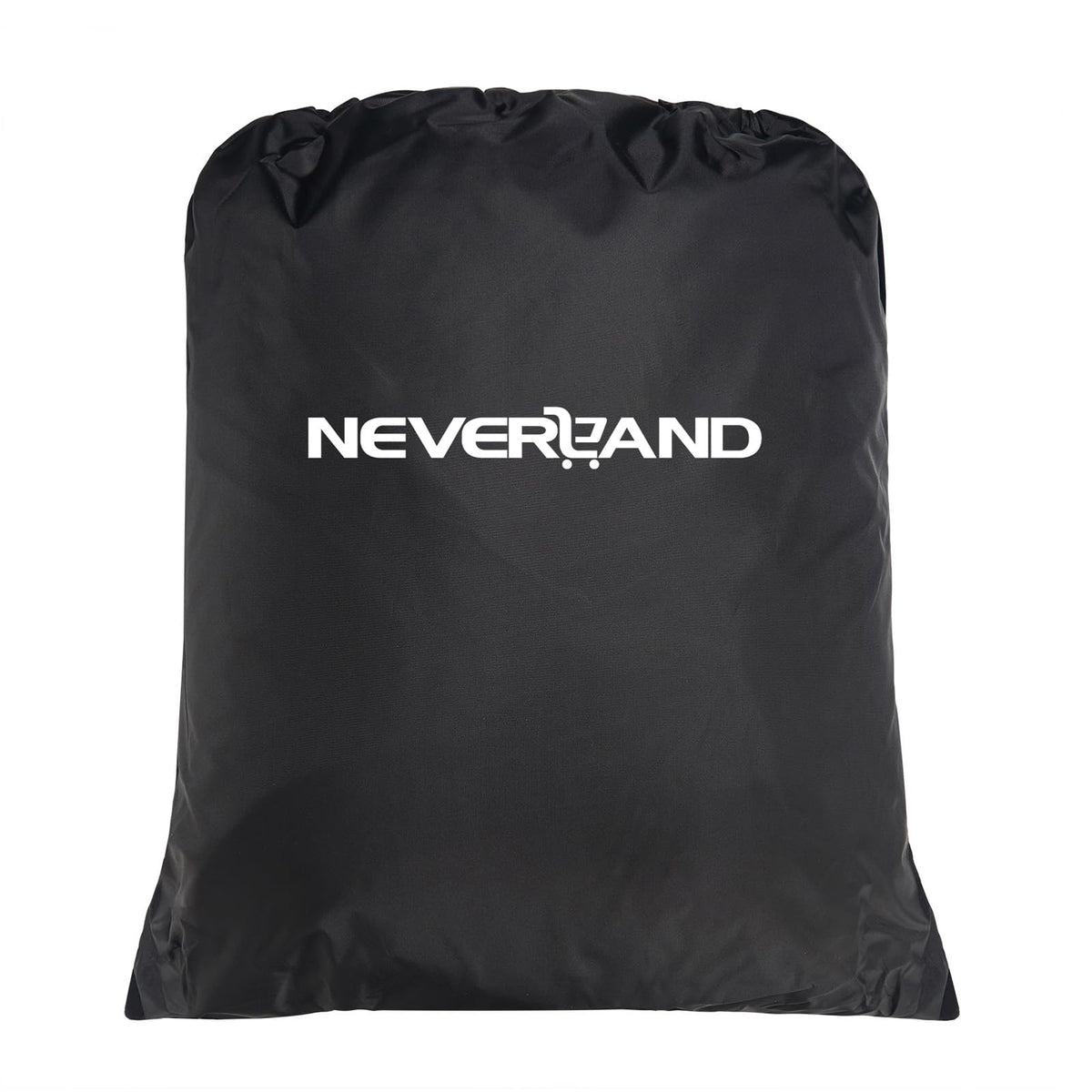 NEVERLAND golf cart cover black finish blends with outdoor spaces.
