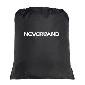NEVERLAND golf cart cover black finish blends with outdoor spaces.
