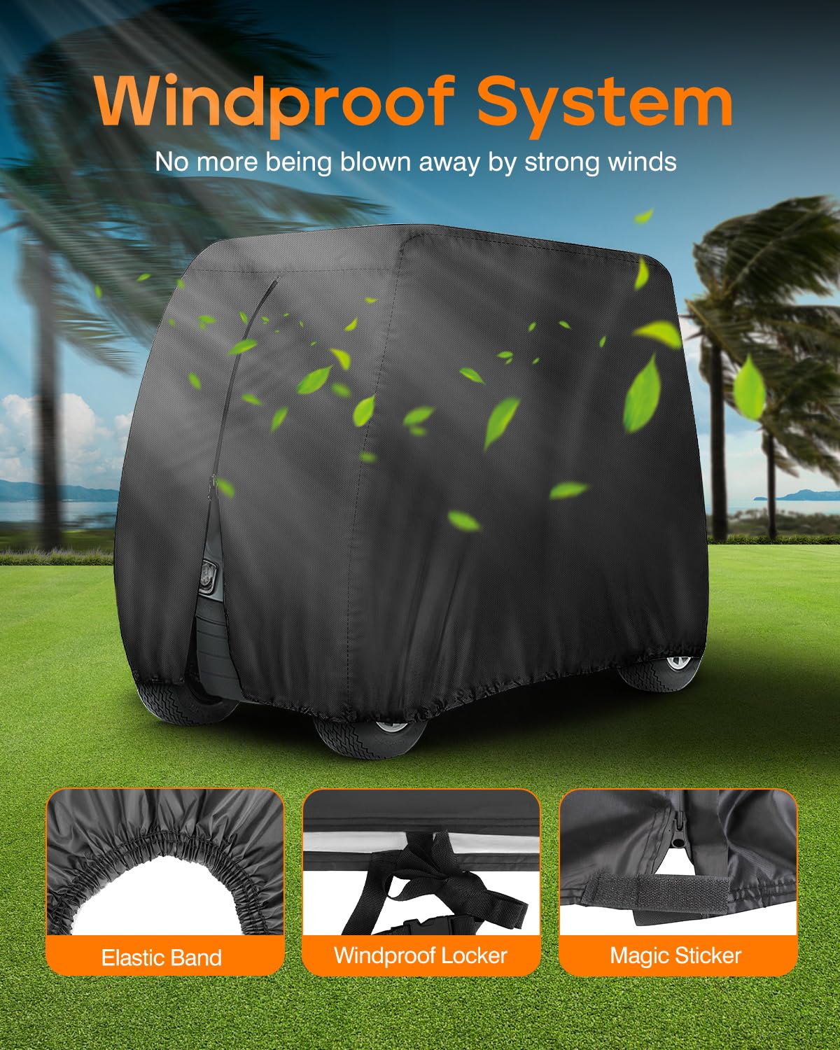 Neverland golf cart cover fits EZGO Club Car Yamaha carts