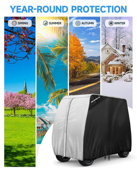 NeverLAND compatible with EZGO, Club Car, Yamaha four-seat models for easy setup.
