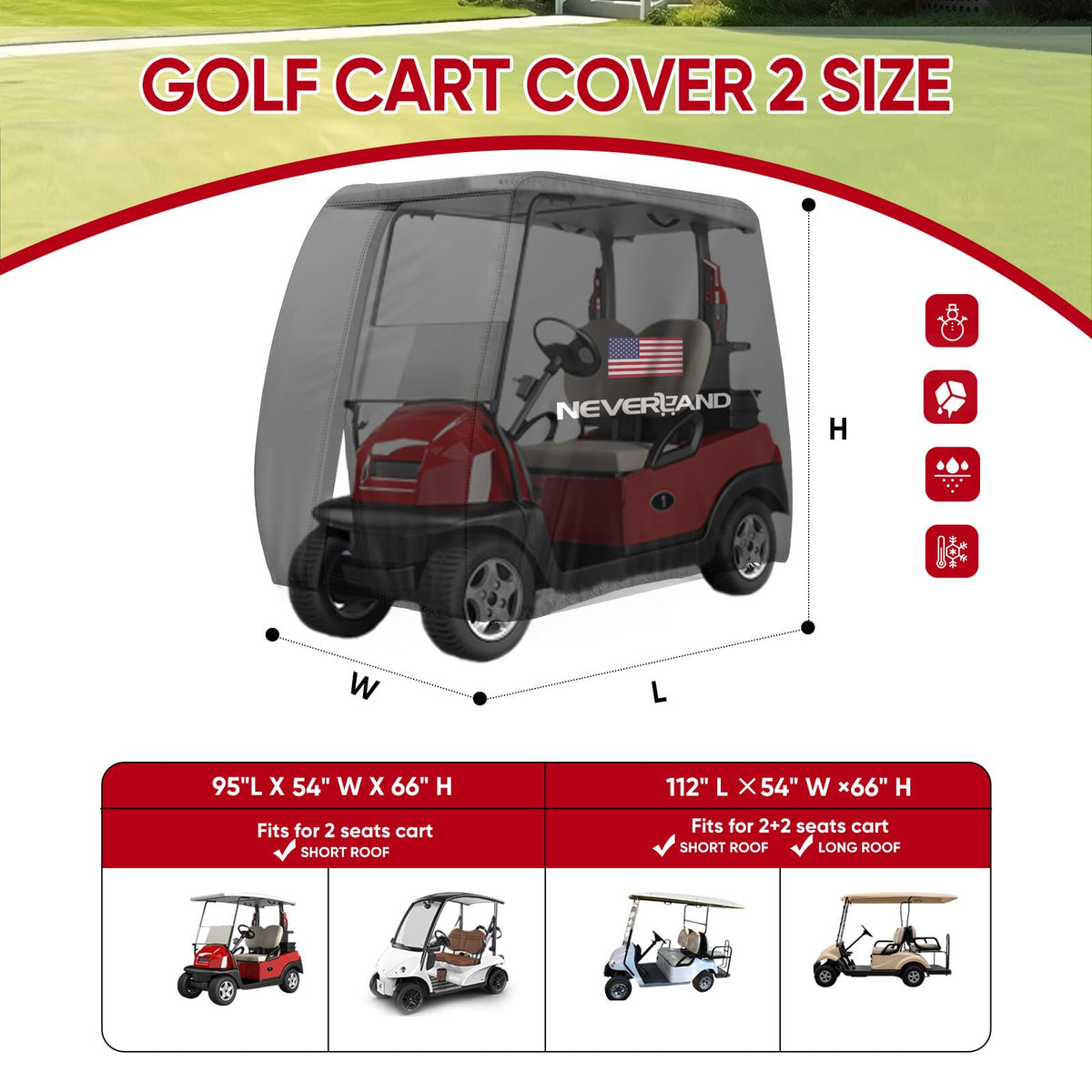 Neverland zippered door provides easy access without removing the cover.