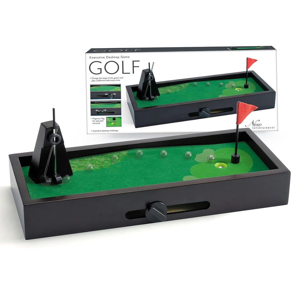 New Entertainment Desktop Golf green area with adjustable slope for realistic home putting practice