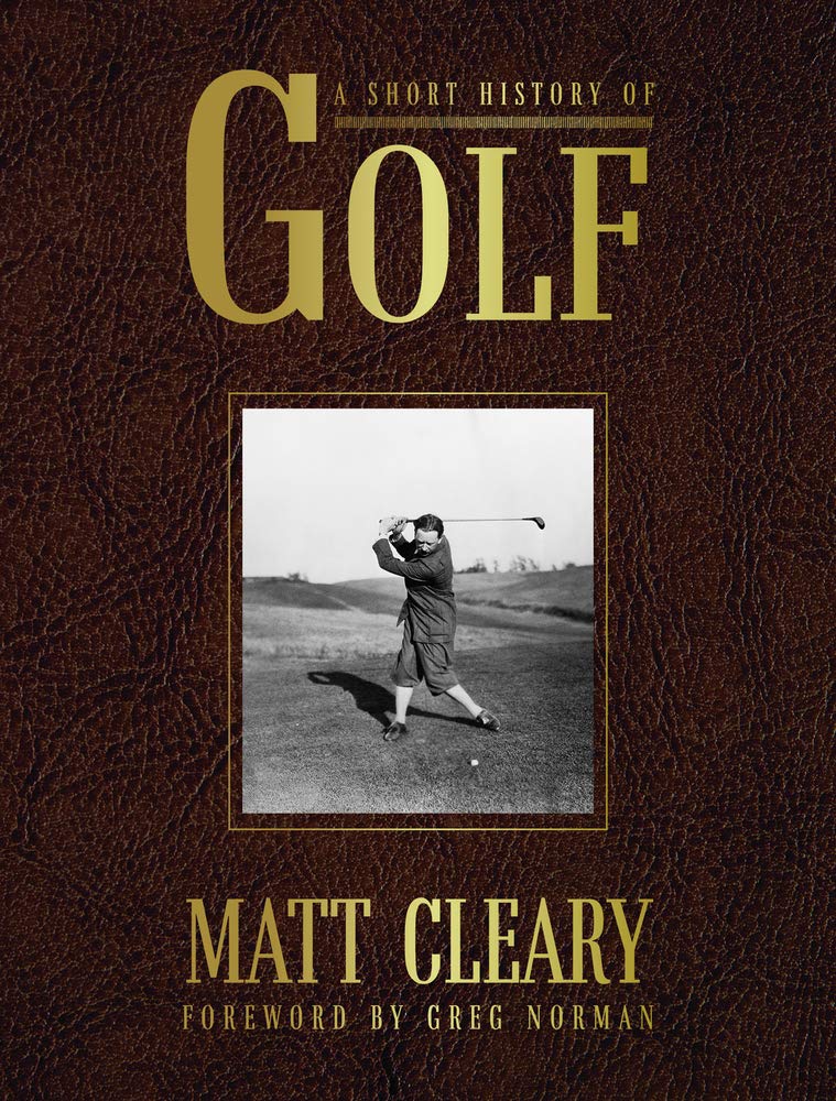 New Holland Publishers' A Short History of Golf cover image, inviting insights into golf legends and milestones