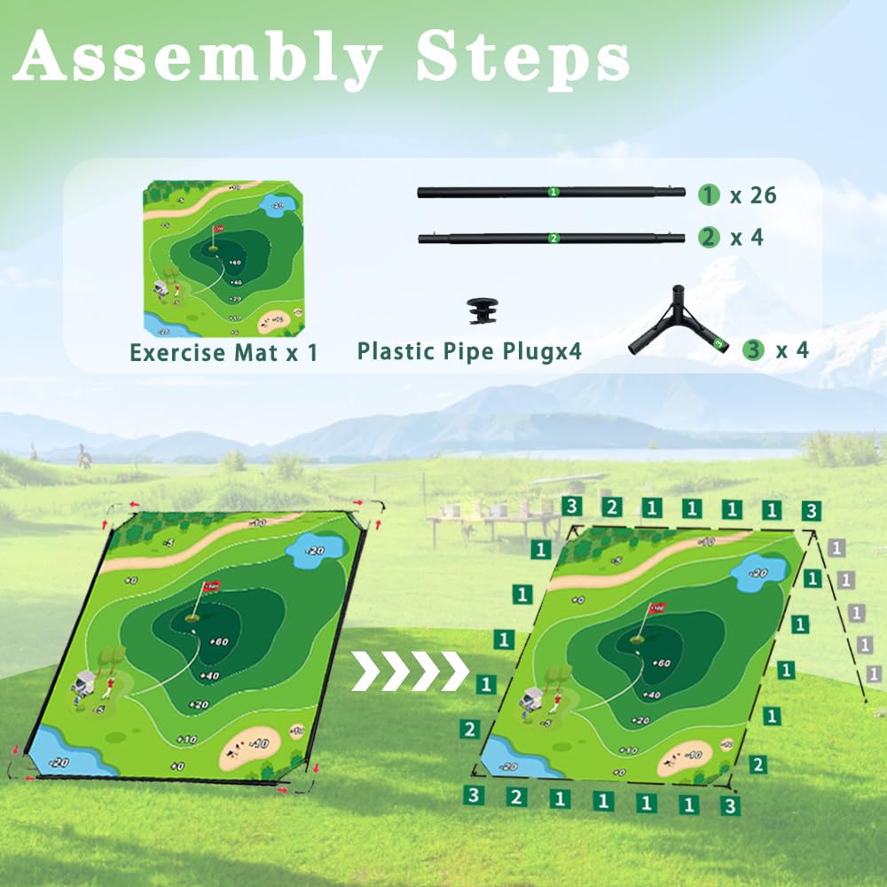 Newmkr scoreboard helps track scores during friendly backyard rounds.