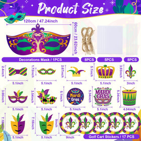 NFAMRZCAR wire tassels for carnival decor, quick to hang and add shimmering flair.