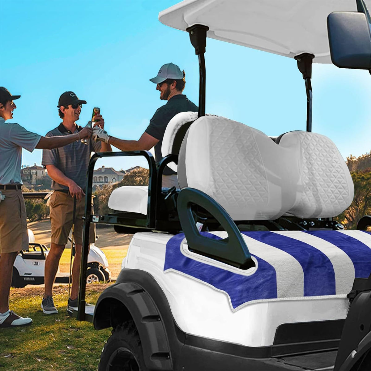 NICENEEDED keeps seats cool during sunny rounds