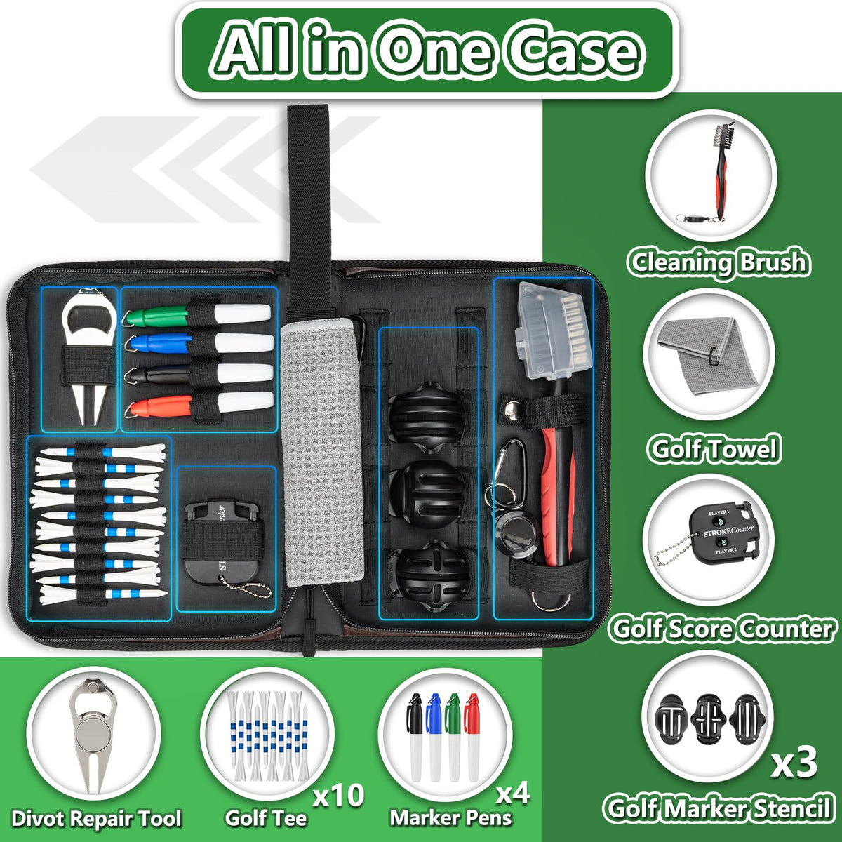 NIFUYOP golf ball marker tool aiding precise alignment on greens