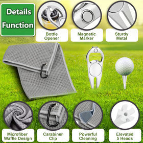 NIFUYOP golf microfiber towel for quick cleanups and dry grips
