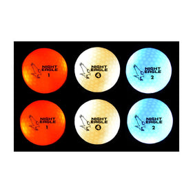 Night Eagle CV LED golf ball activation by light for night golfing