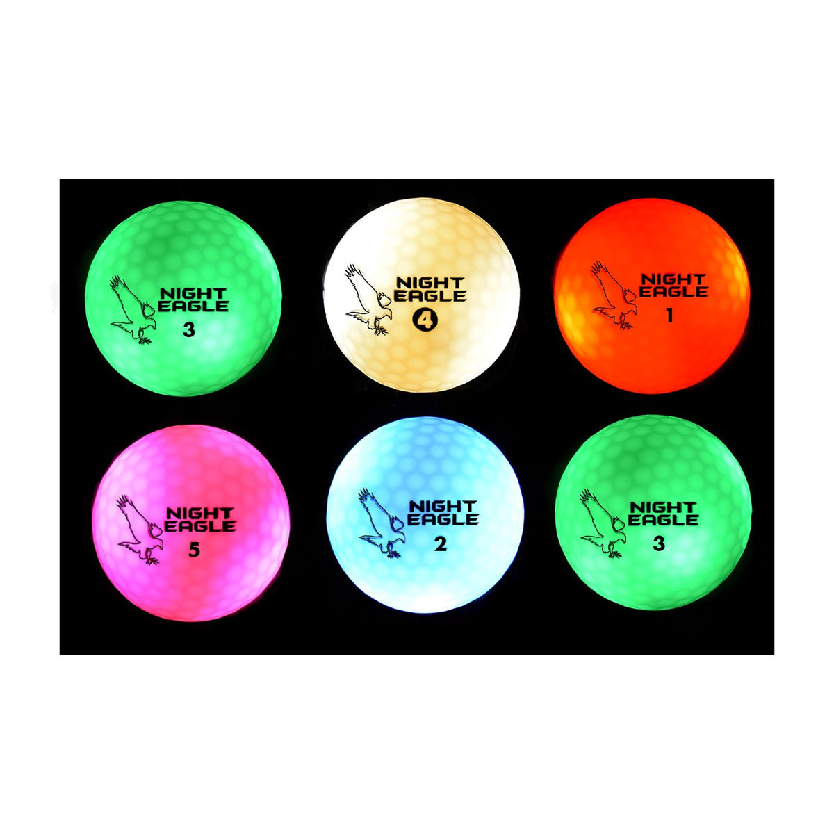 Night Eagle CV LED golf ball lit for night play