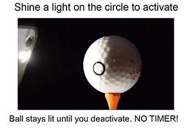 Night Eagle CV LED golf ball pack six glows for rounds