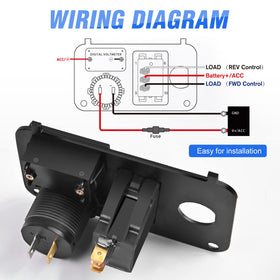 Nilight forward-reverse switch enables easy direction control for EZGO TXT PDS.