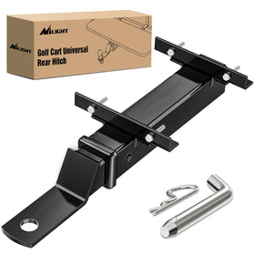 Nilight golf cart hitch with rear-seat 2-inch receiver for versatile towing