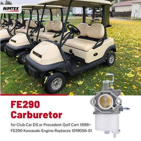 NIMTEK FE290 carburetor side view shows durable construction for Kawasaki FE290 engines.