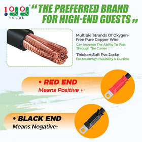 9.99WORLD MALL 5/16 copper lugs secure strong connections for 48-volt systems.