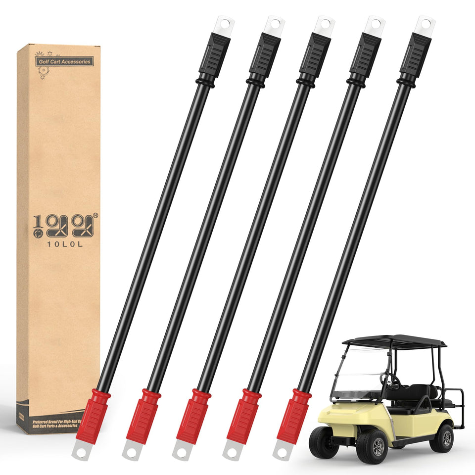 9.99WORLD MALL golf cart cable kit with 4-gauge cables for Club Car DS enhances conductivity.