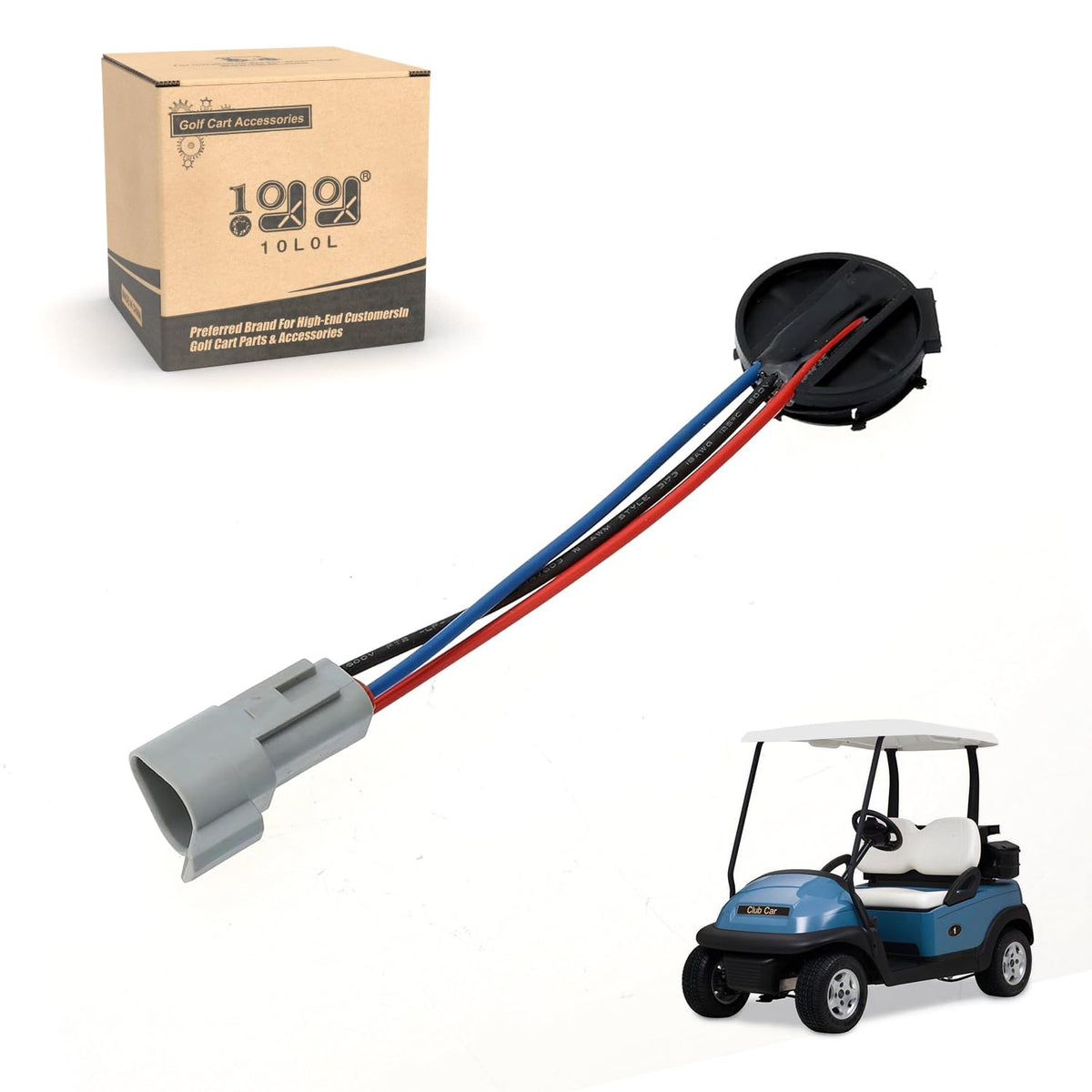 9.99WORLD MALL IQ speed sensor mounted on Club Car DS motor end for reliable sensing