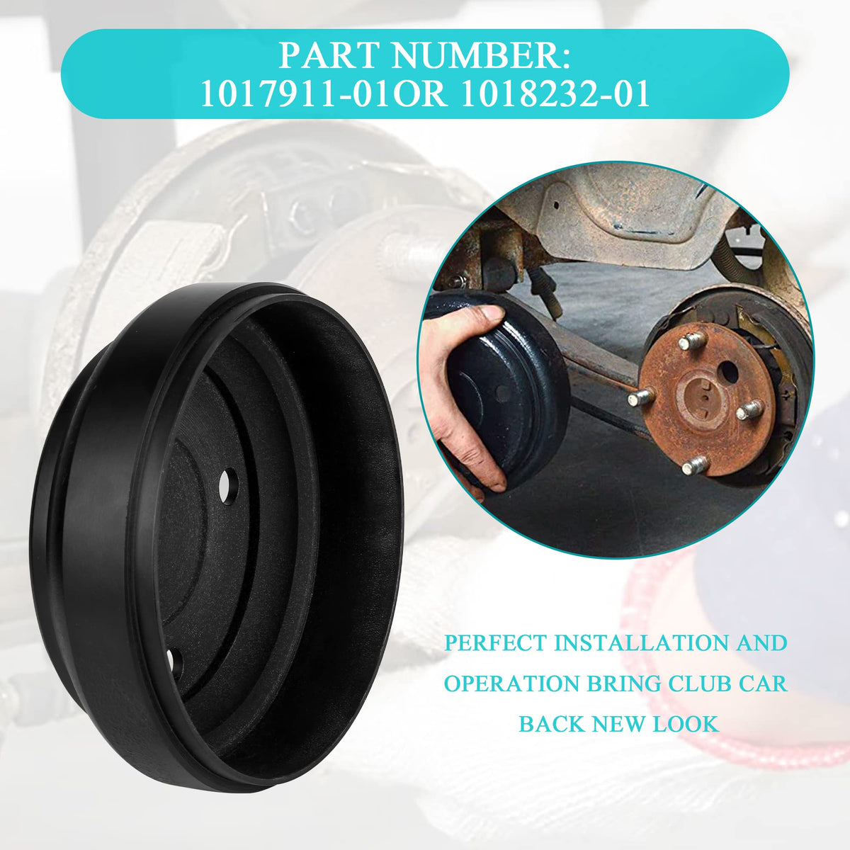 9.99WORLD MALL brake drum hub replacement numbers 1017911-01 and 1018232-01.
