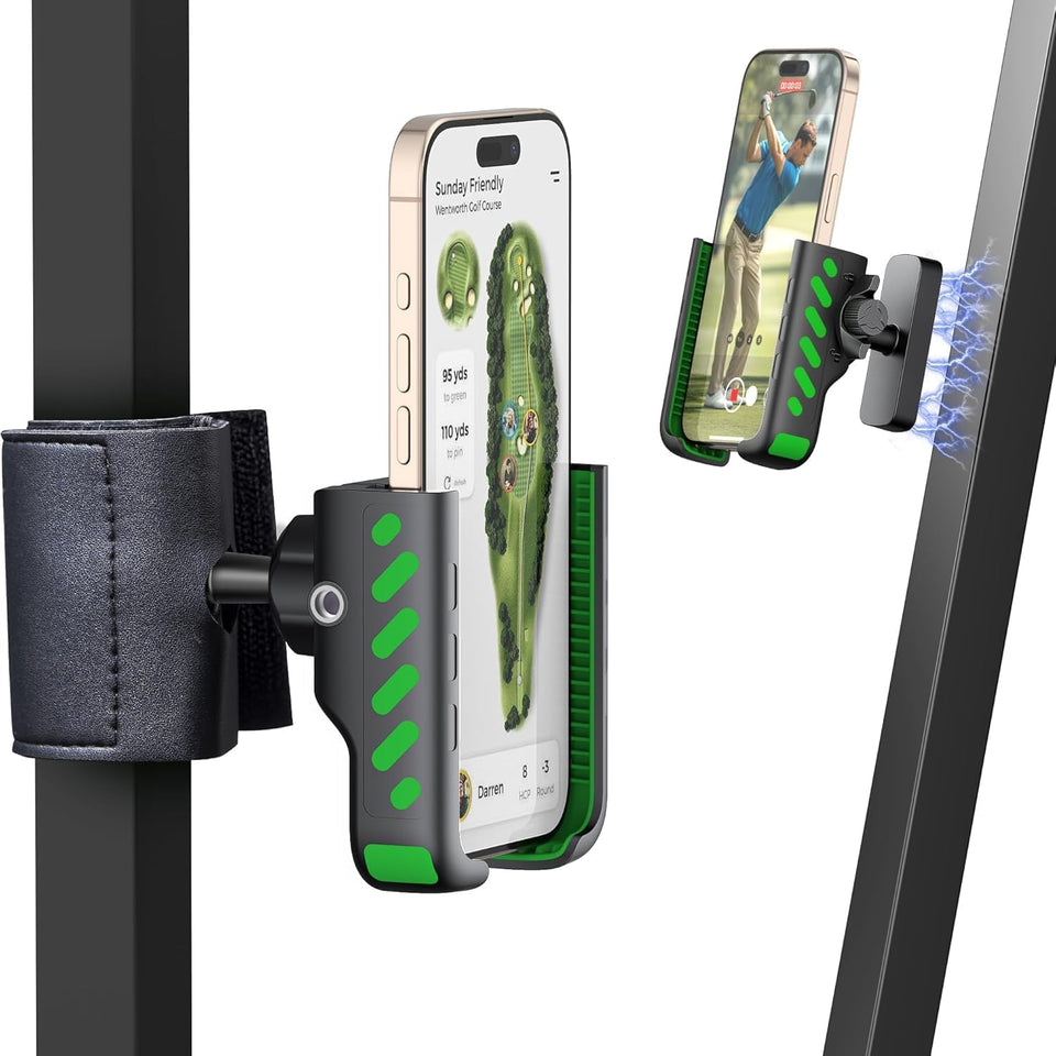 NINEFATICS magnetic golf cart holder with 360 rotation for secure navigation