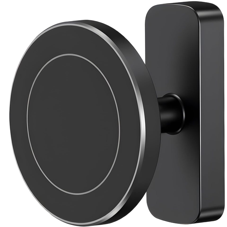 NINEFATICS magnetic golf cart phone holder front view with cradle-free grip for easy access