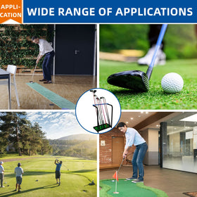 Nisorpa golf club rack suitable for indoor and outdoor use