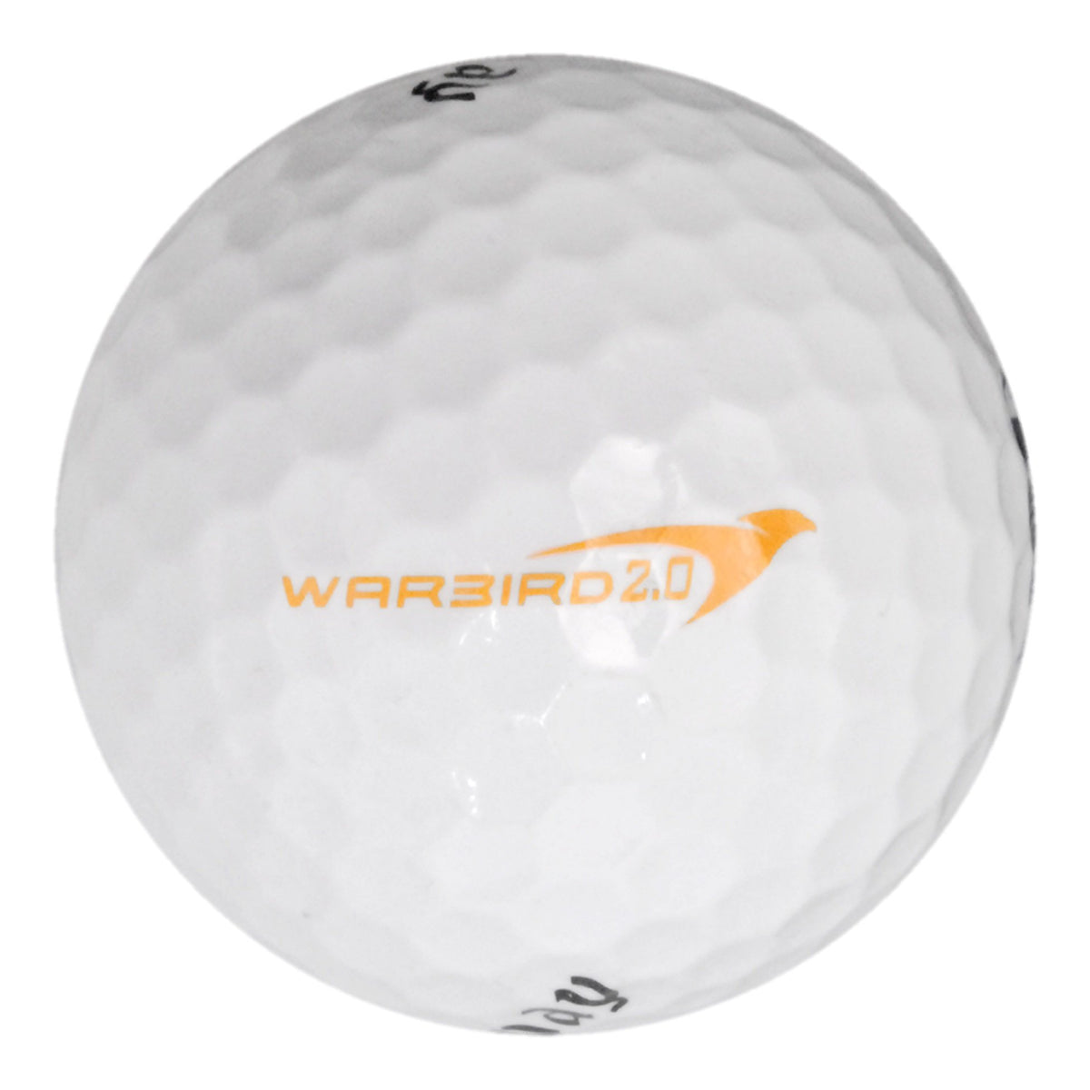 Warbird recycled golf balls by Callaway, close-up texture, emphasizing high-energy core efficiency.