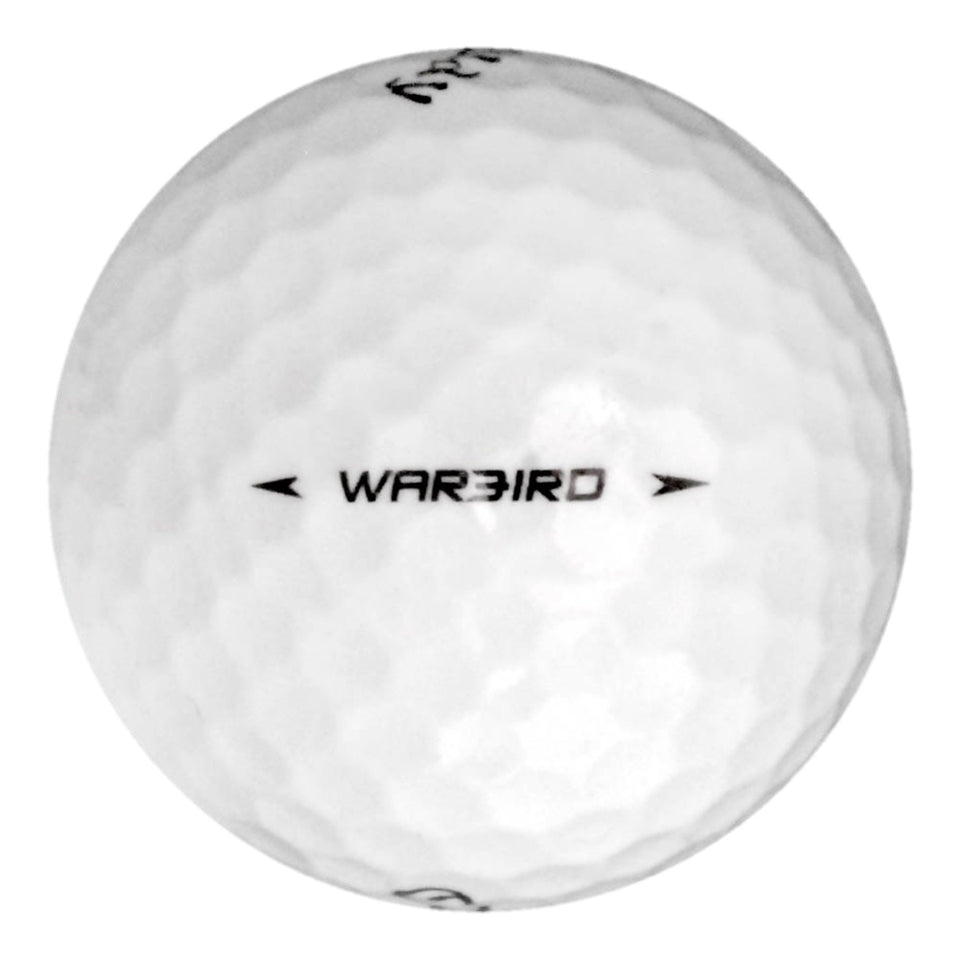 Nitro Callaway Warbird 36-pack golf balls, front view, designed for distance and lower spin.