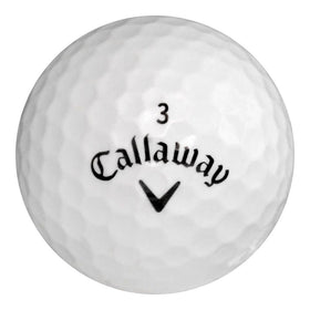 Callaway Warbird recycled golf balls, pack shot, showcasing soft feel with long-distance potential.