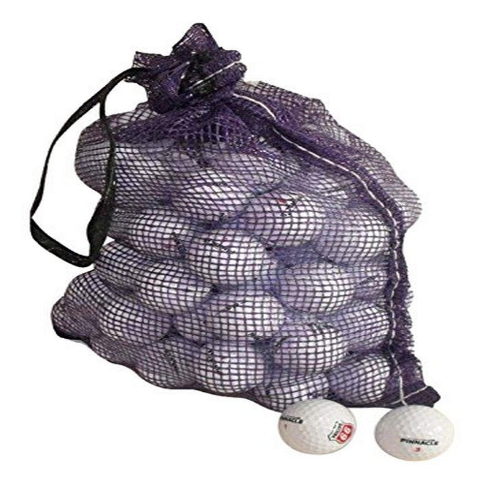 Nitro Pinnacle recycled golf balls in onion mesh bag ready for play and savings
