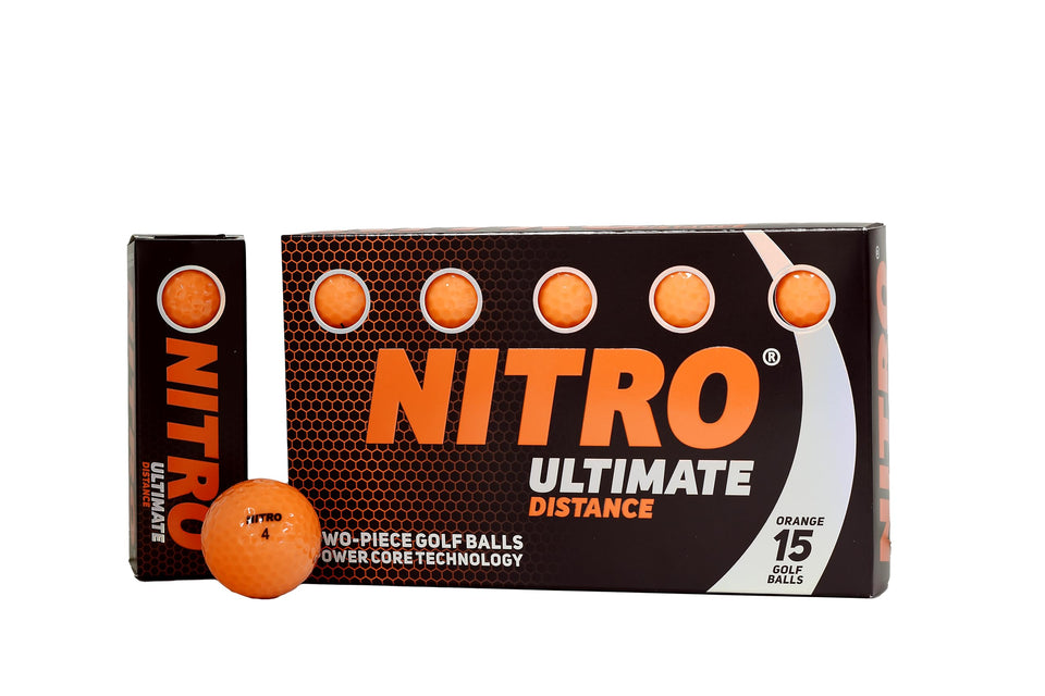 Nitro Ultimate Distance orange pack, titanium core for longer shots.