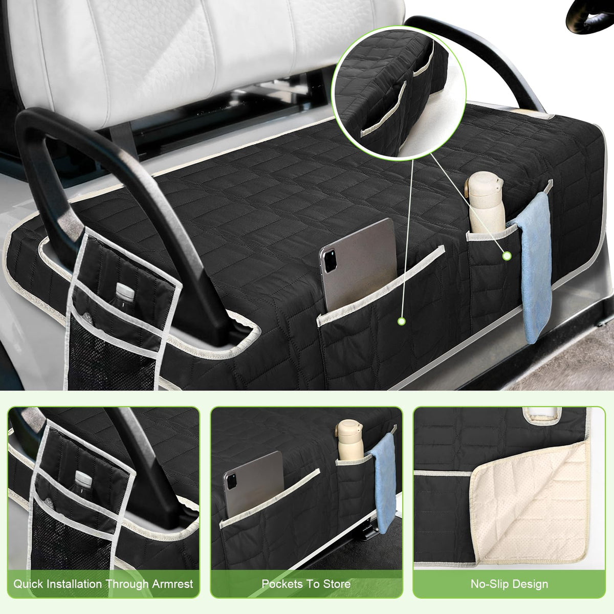 Niuartu easy-install seat cover installs without tools for quick setup.