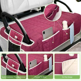 Easy to install and remove seat cover for quick maintenance