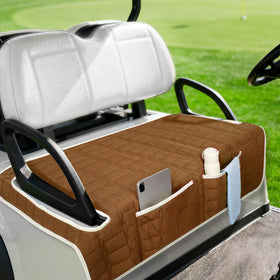 Niuartu golf cart seat cover on bench showing seat protection during daily rides