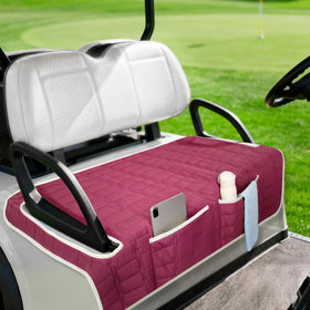 Niuartu golf cart seat cover front view protects against dust and scratches.