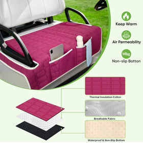 Niuartu non-slip backing keeps the seat cover secure during driving.
