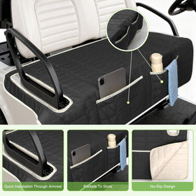 Niuartu seat cover with built-in pockets keeps essentials within reach.